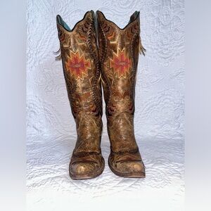 Women’s Corral Aztec Embroidered Cowboy boots